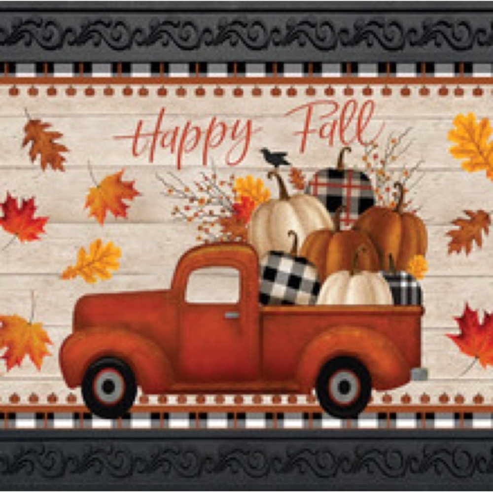 Happy Fall Truck Doormat